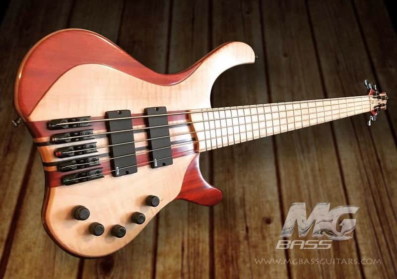 MGbass Desert 2019 Satin 5 strings pickups preamp emg image 1