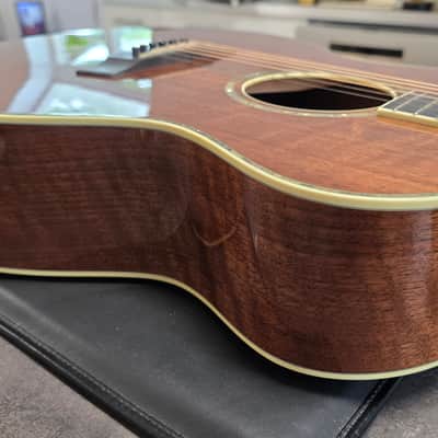 Taylor W-14 PRESENTATION SERIES 1 of 1 USA 1998 FLAME WALNUT KUJO Custom Shop Masterbuilt Acoustic Guitar W14 K14 K Master Built GA Grand Auditorium TIME CAPSULE CASE QUEEN RARE! RARE! RARE! image 15