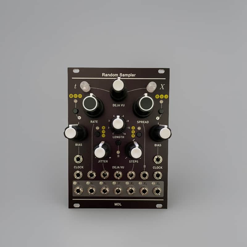MDL Music Random Sampler - Black Anodized Panel (Mutable Instruments Marbles) image 1