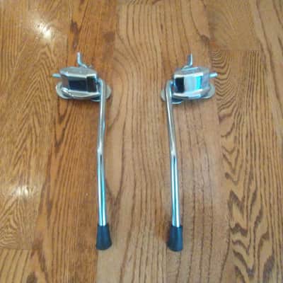 Ludwig (2) vintage 1960s Super Classic/Down Beat bass drum legs Spurs w/mounts and mounting hardware - excellent! Bild 4