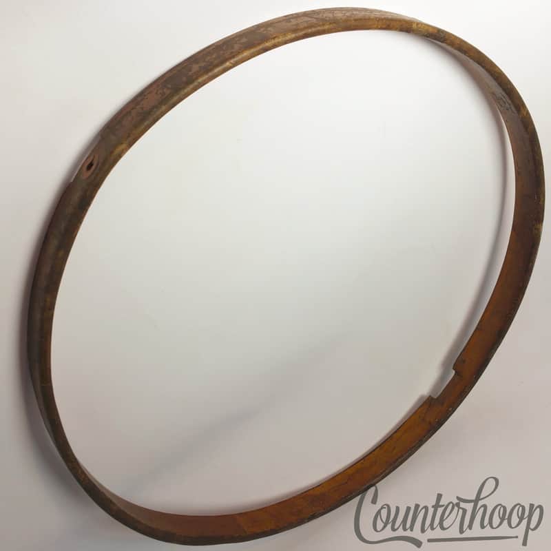 Ludwig 14"Solid 1Ply Natural Maple Wood Hoop/Rim Snare Drum Resonant Vintage 10s image 1