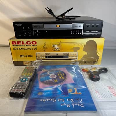 Belco MD-2100 Karaoke System DVD Mic Input Midi w/ Remote Vintage EU PLUG image 1