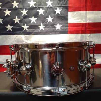 DW Collectors Series 6 1/2X14 stainless steel snare drum USA Collectors Series image 3