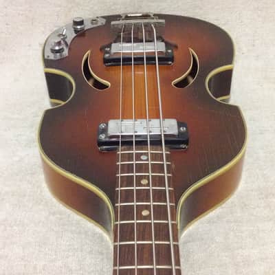 Klira 356 Twen Star Violin Bass 1960's Tobacco Burst image 15
