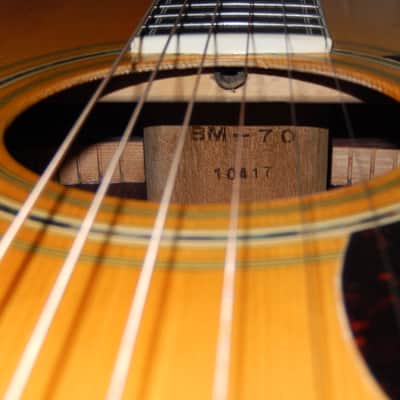 RARITY - MIJ - MORALES BM70 1979 - MARTIN OOO STYLE - ACOUSTIC GUITAR image 5