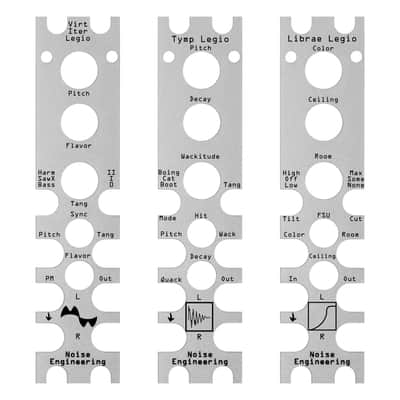 Noise Engineering Front Panel Overlay 4-Pack - Legio (Silver) image 1