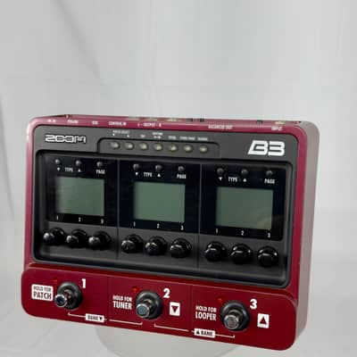 Zoom B3 Bass Multi Effects Processor 2000’s - Red image 1