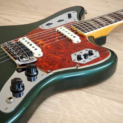 1966 Fender Jaguar Vintage Offset Electric Guitar Sherwood Green w/ohc image 6
