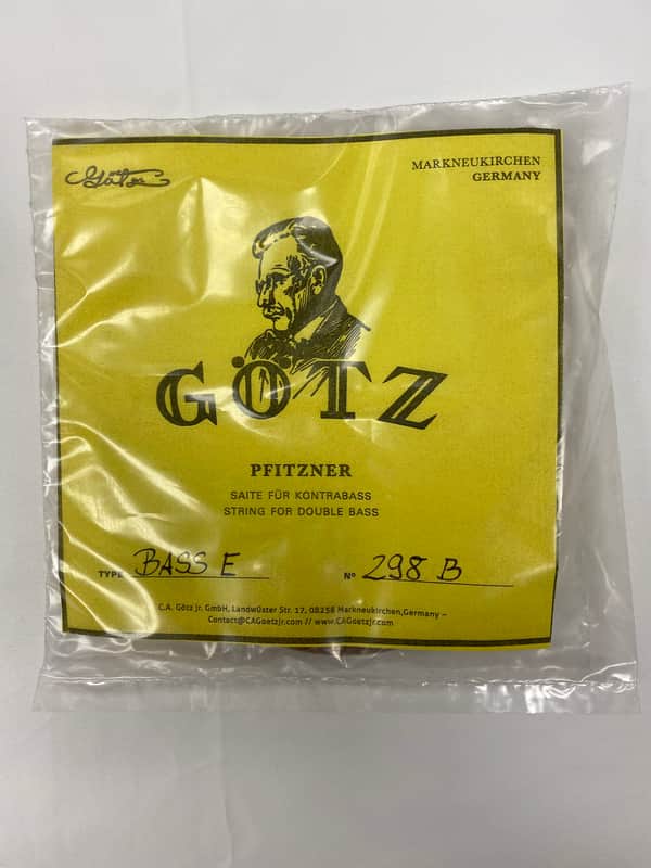 Gotz Pfitzner 'E' Plain Gut 3/4 Upright Bass String Model: 298B image 1