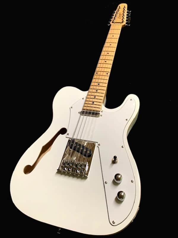 12-String Semi-hollow Electric Guitar in White, TL-Style image 1