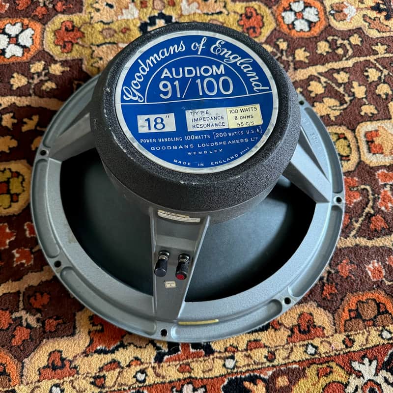 Vintage 1960s Goodmans Audiom 91 / 100 100w 8ohm 18