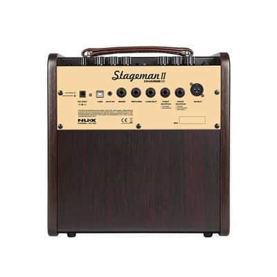 NUX AC-80 Stageman II Charge 80 Watt Rechargeable Battery Powered Acoustic Guitar Amp image 3