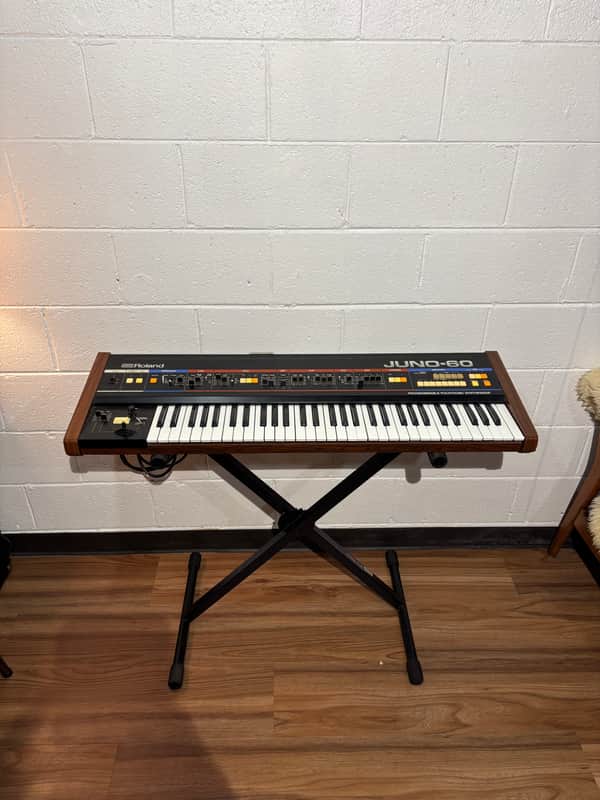 Roland Juno-60 61-Key Polyphonic Synthesizer 1982 - 1984 - Black image 1