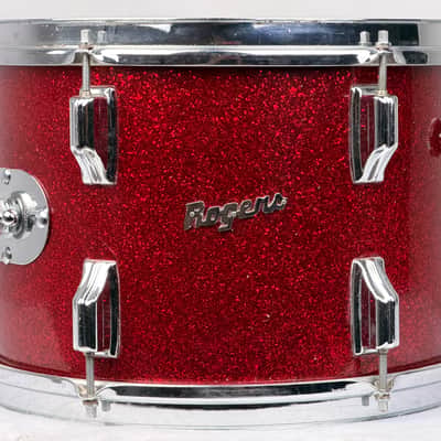 Rogers 22/13/16/5x14" VIDEO 60's Dayton-Era Holiday "Cozy Cole" Drum Set - Red Sparkle imagen 13