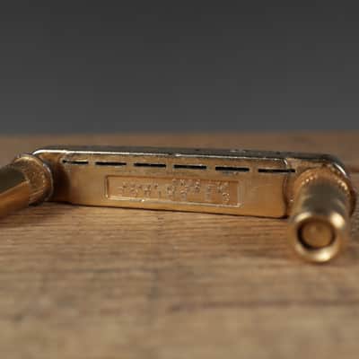Vintage Ibanez Greco Les Paul Patent Pending Gotoh Japan Tune-o-Matic Bridge & Tailpiece Set Gold image 6