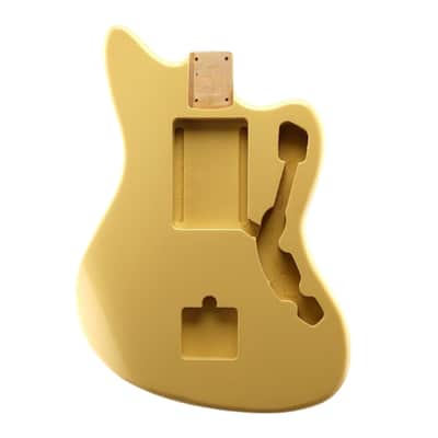 Finished Alder Jazzmaster/ Offset Guitar Body - Vintage Yellow image 2