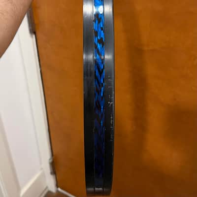 Generic 20” Bass Drum Hoop with Blue Onyx Wrap Inlay image 3