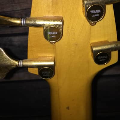 Yamaha  TRB-6 6 String Fretless Bass  Black with hard shell case image 11