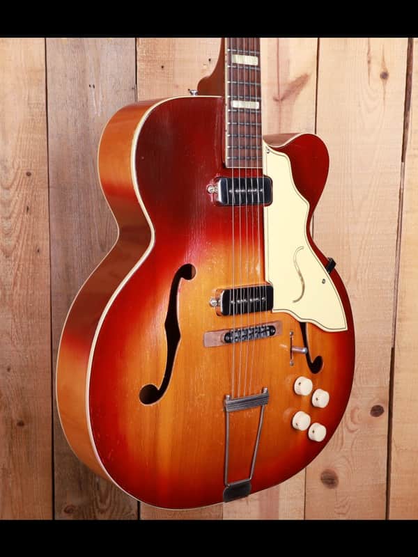 Silvertone Aristocrat 1356 1950s - Red to Gold Sunburst image 1