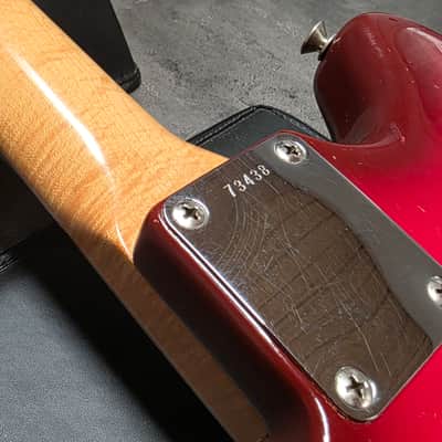 1962 Fender Musicmaster Sunburst FLAME Neck PRE-CBS Brazilian Rosewood slab board Maroon Burst American Vintage 60s 1960's USA baby stratocaster 3/4 short scale figured Music Master guitar image 7