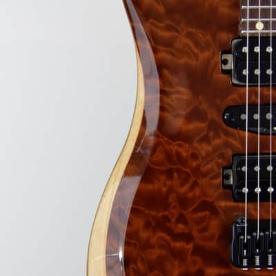 LsL Instruments XT4 DX "Adria" Electric Guitar w/ Case - Transparent Brown image 6