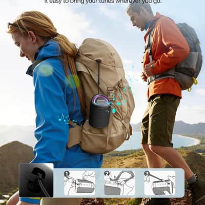 Portable Bluetooth Speaker Beach Essentials: IPX5 Waterproof for Outdoor image 4