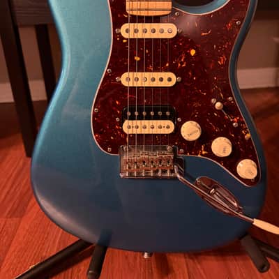 UPGRADED!!!: 2020 Fender Player Stratocaster HSS with Maple Fretboard Lake Placid Blue image 2
