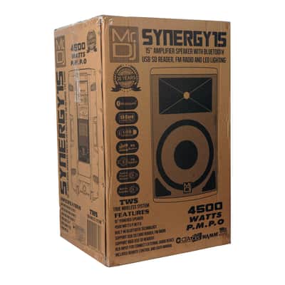 Mr. DJ SYNERGY15 15 Inch 4500W 2-Way Powered Active Speaker 4 Ohm Stage Bluetooth Audio Speaker image 9