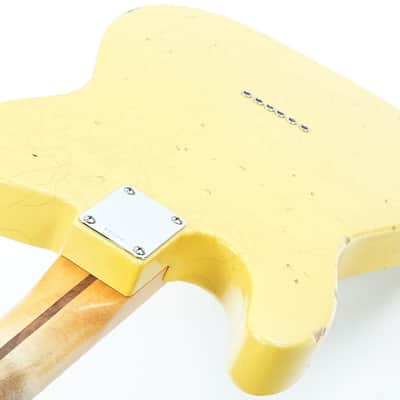 Del Tone 50s T Style Butterscotch Abachi Heavy Aged image 9