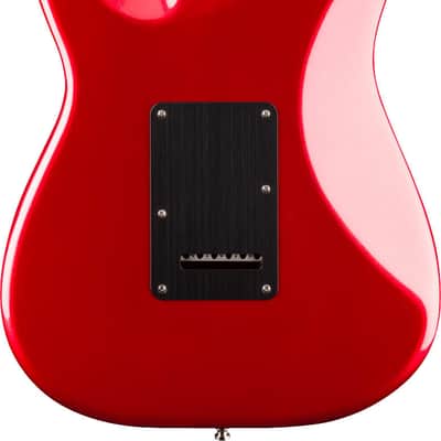Fender American Ultra II Stratocaster Electric Guitar HSS, Maple Fingerboard, Sinister Red image 3