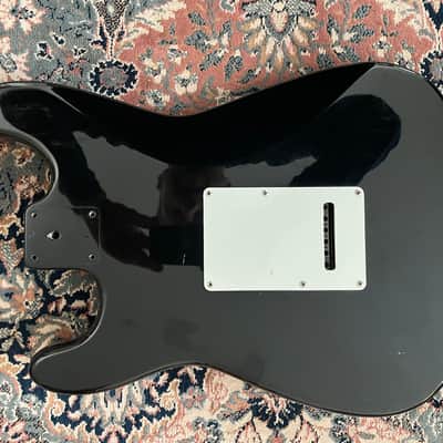 Fender Squier Stratocaster MIK 1990s black relic w/ Bootstrap pickups image 6