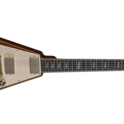 Dean USA Vengeance Mahogany Pickguard Gold Hardware V with Hard Case Gloss Natural USA VEN PG GN image 2