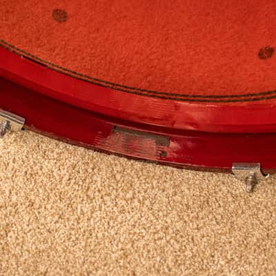 1990s Yamaha Stage Custom Cranberry Red Drum Set image 11