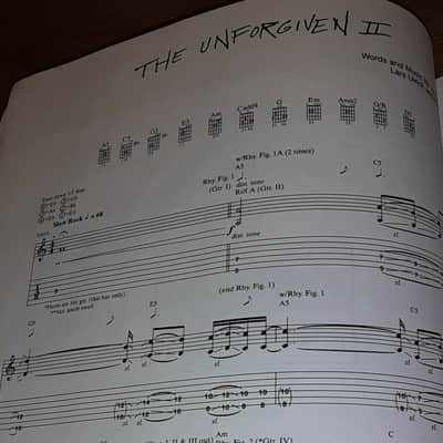 METALLICA - RELOAD - GUITAR TAB BOOK - METAL TABLATURE SHEET MUSIC SONGBOOK image 3