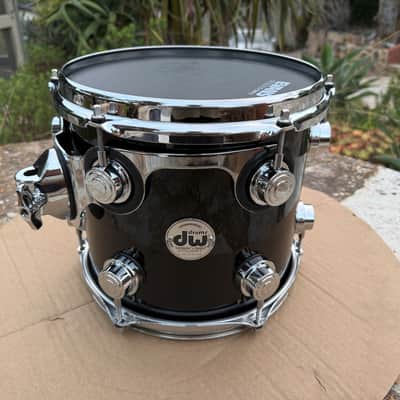 DW Collectors Piano Black Maple 10 x 9 Tom Drum Collector's - EXCELLENT image 1