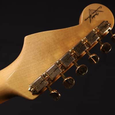 MINT Fender Custom Shop 2019 Vintage Custom 1957 Stratocaster NOS Maple Fingerboard Aged White Blonde 368 image 5