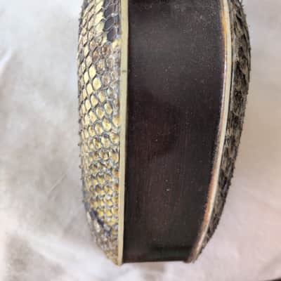 Da Sanxian Traditional Chinese plucked string instrument Rosewood Snake Skin 三弦 image 4