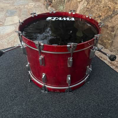 Tama Superstar 22x14 Bass Drum Cherry Wine - 80's image 22