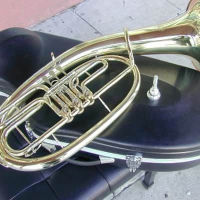 German Country Style Bb 3 Rotary Baritone & Tenor Horn image 1