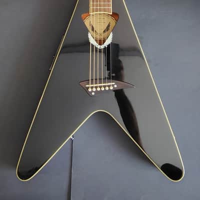 Dean Vcoustic Flying V Black 2008 image 1