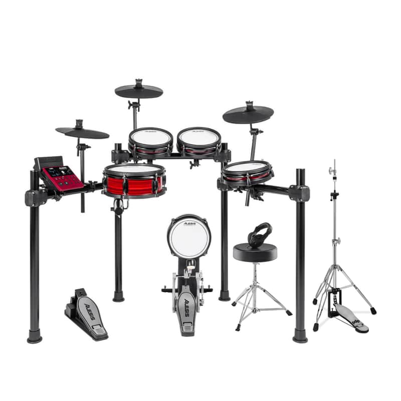 Alesis Nitro Ultimate 8-Piece Electronic Drum Kit w/ Throne Headphones and Stand image 1