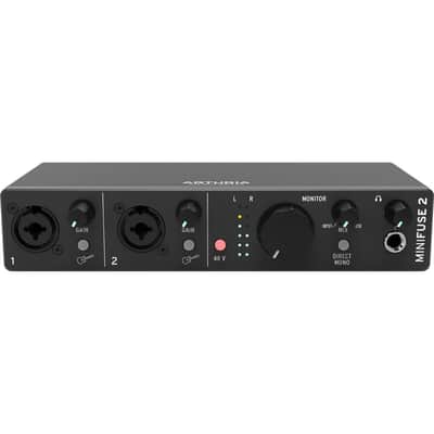 Arturia MiniFuse 2 Portable USB Type-C Audio/MIDI Interface (Black) image 2