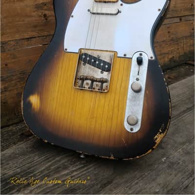 Relic Age Custom Guitars T-style Sunburst Relic image 3