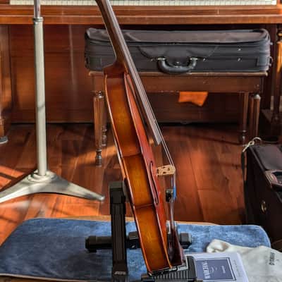 Revived Antique Unlabeled French Strad Copy 4/4 Violin Vintage 1920's Fiddle w/ New Brazilwood Bow and Composite Case image 4