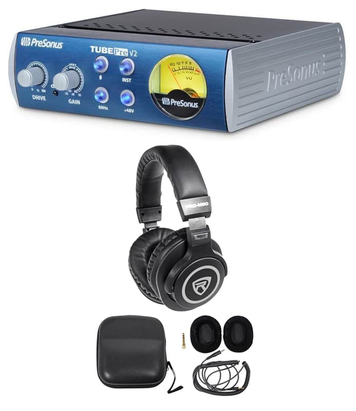 Presonus TubePre V2 Vacuum Tube Preamp+DI Direct Box, 4 Recording + Headphones image 1