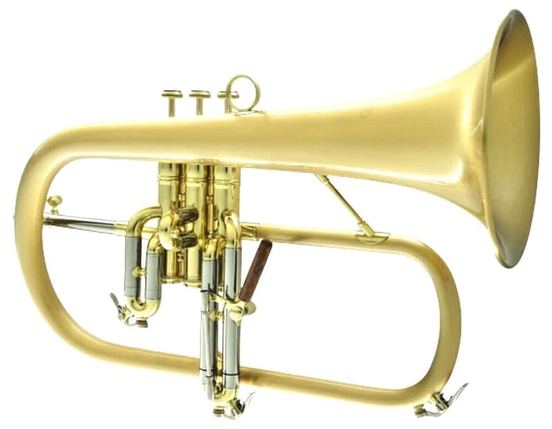 Carol Brass CFL-6200-GSS-Bb-SLB Flugelhorn, Satin Lacquer Bell image 1