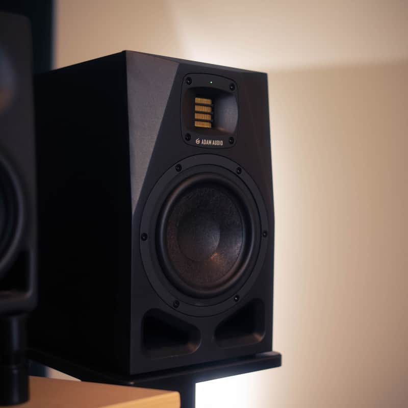 ADAM Audio A7V 7" Active Studio Monitors (Pair) 2022 - Present - Black image 1