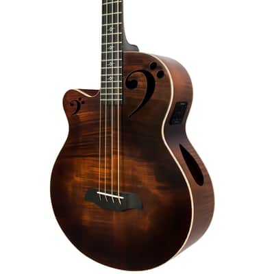 Sawtooth Rudy Sarzo Signature (Autographed) Left-Handed Acoustic-Electric Bass Guitar image 3