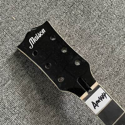 Black Custom DIY Guitar Maple Neck, Rosewood 22 Frets Fingerboard image 2