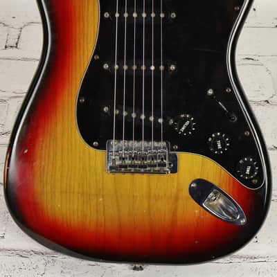 1977 Fender Stratocaster Sunburst Electric Guitar w/ Original Case image 3
